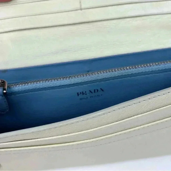 Prada Vanilla Leather Etiquette Continental Wallet - Picture 7 of 10